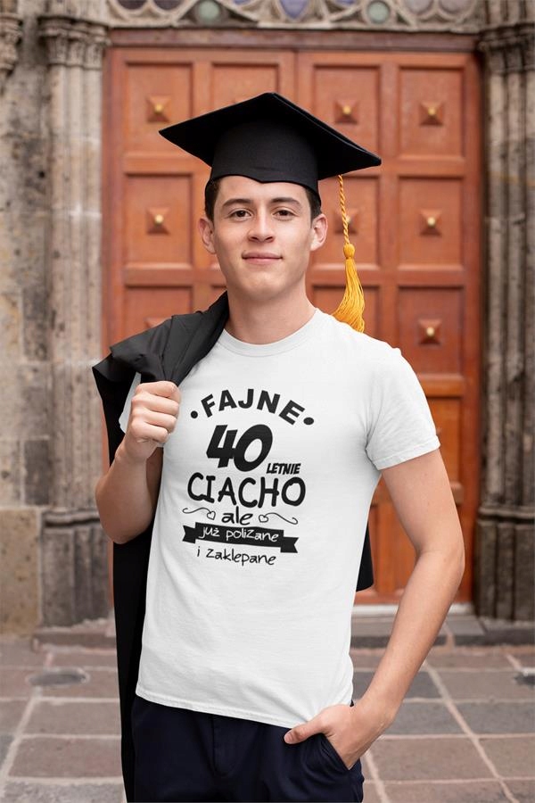 KOSZULKA NA 40 URODZINY DLA MĘŻA CHŁOPAKA 40 LAT Rozmiar XXL
