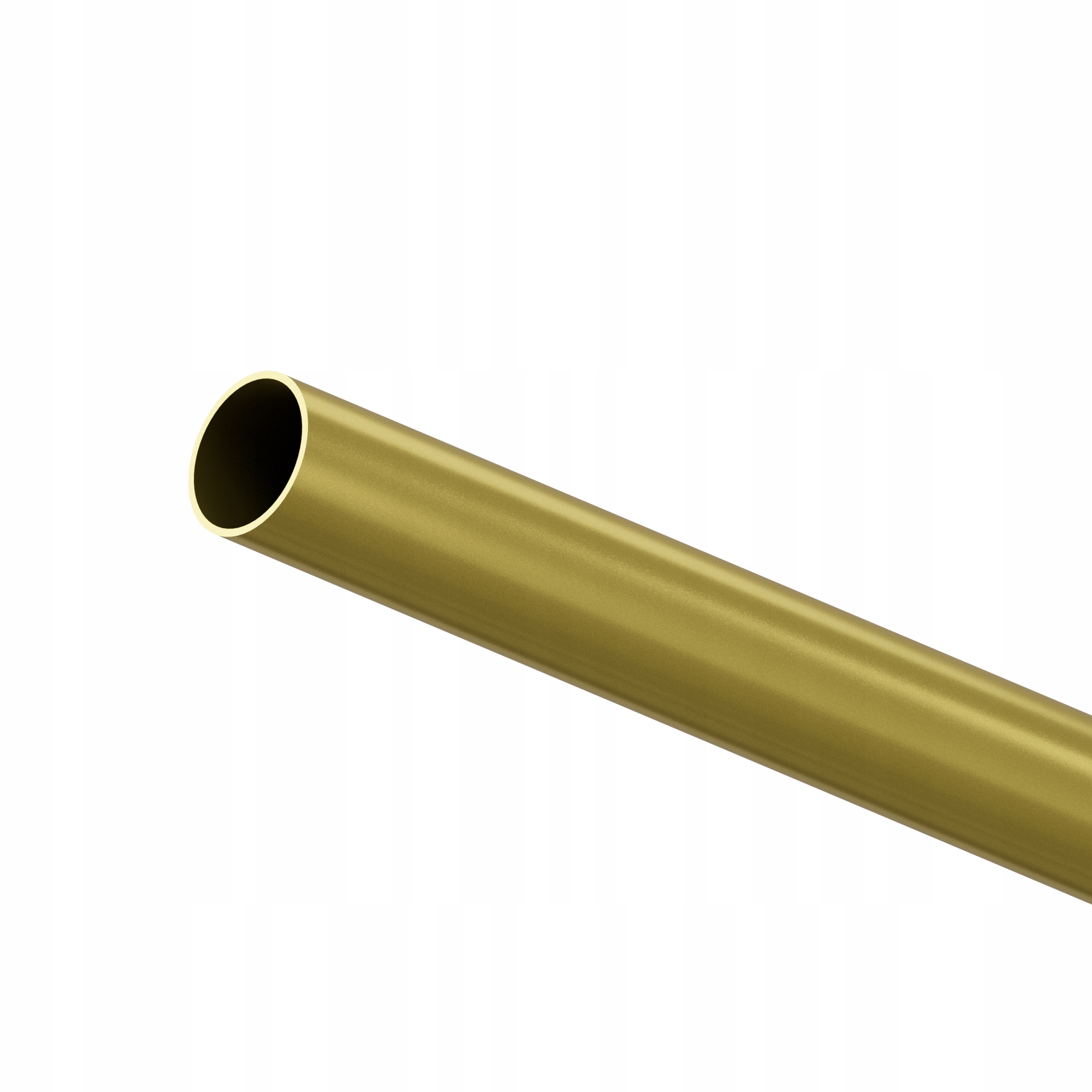 Trubka tyč do nábytkové šatní skříně Ø 32 mm x 1,5 Zlatá Matná 400 cm