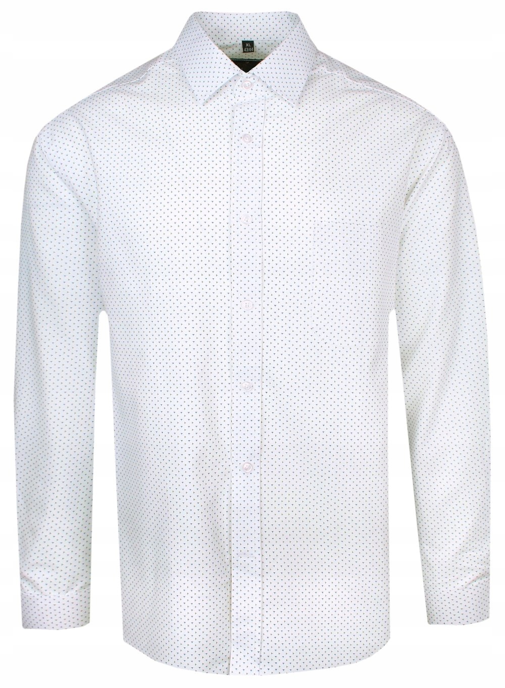 Košile v klasickém střihu, bílá – 44/182-188