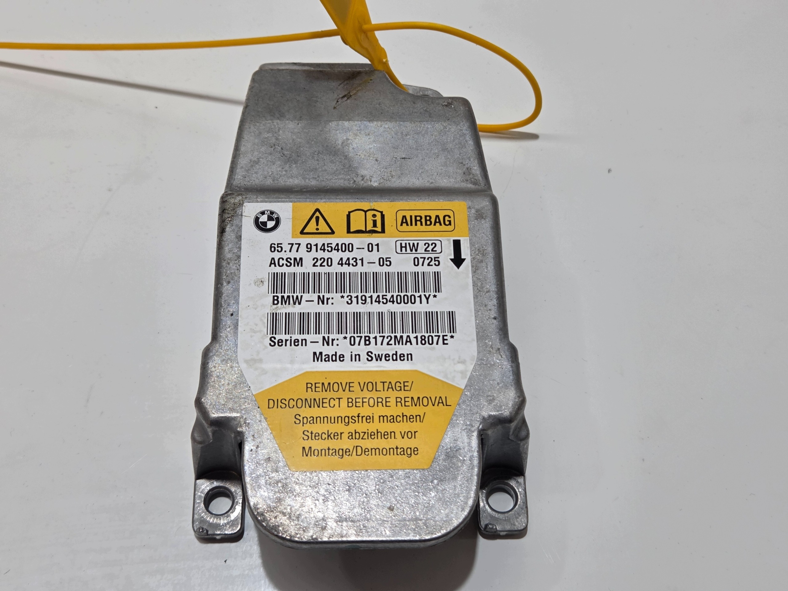 module airbag airbag BMW E60 LCI 9145400 (0001290)