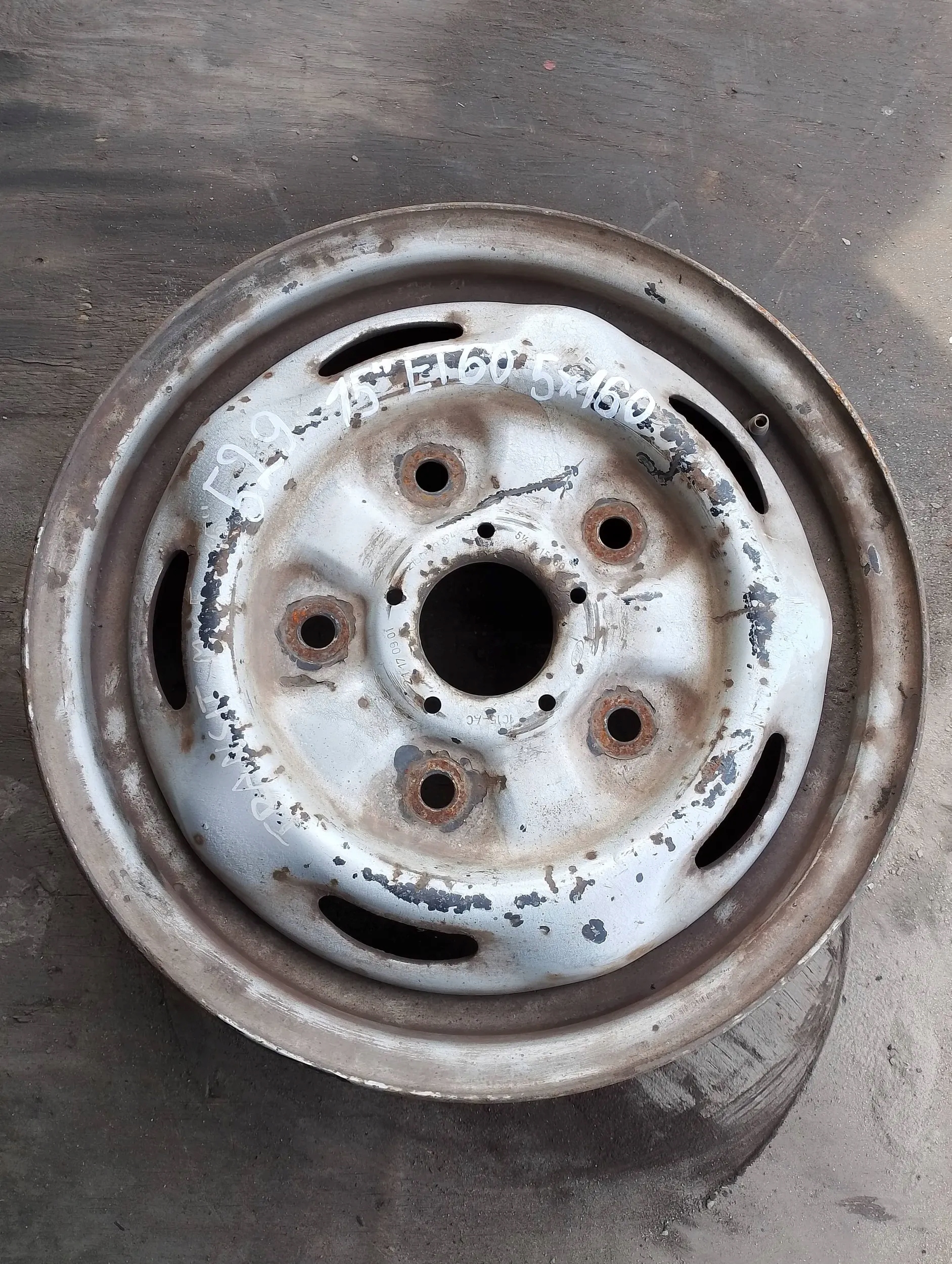 disk STALOWA FORD TRANSIT 15" ET60 5X160