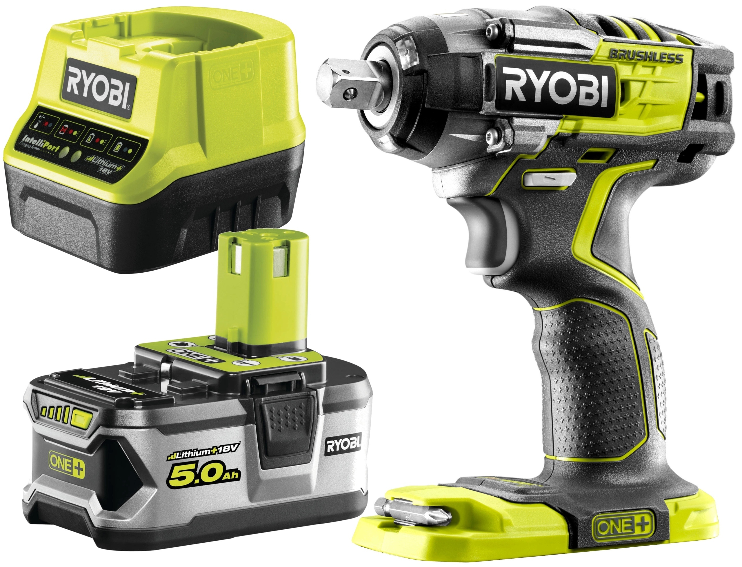RYOBI KLUCZ UDAROWY 18V R18IW7-0 270NM 1/2'' + 5Ah