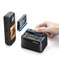 Puluz PF12 Insta360 X5 Charge Case 3-kanálová nabíječka pro Insta360 X5