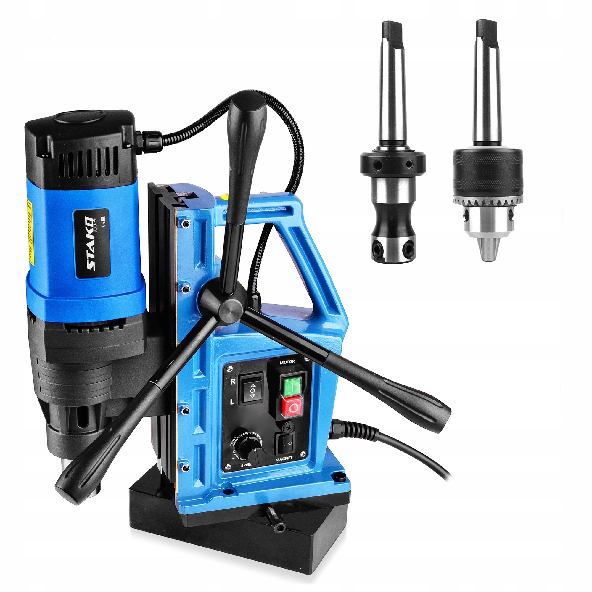 Wiertarka Magnetyczna Gwinciarka fi80mm 2050W 16kg MT3 Magnesówka Stako