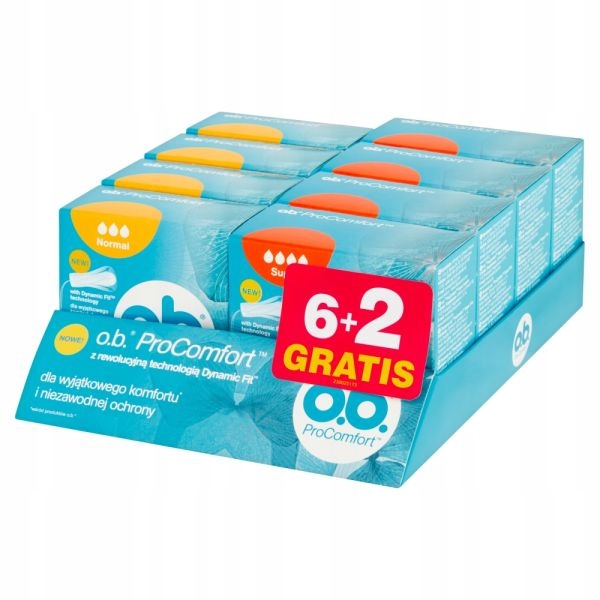 

Tampony O.b. ProComfort Normal+ Zestaw 64szt
