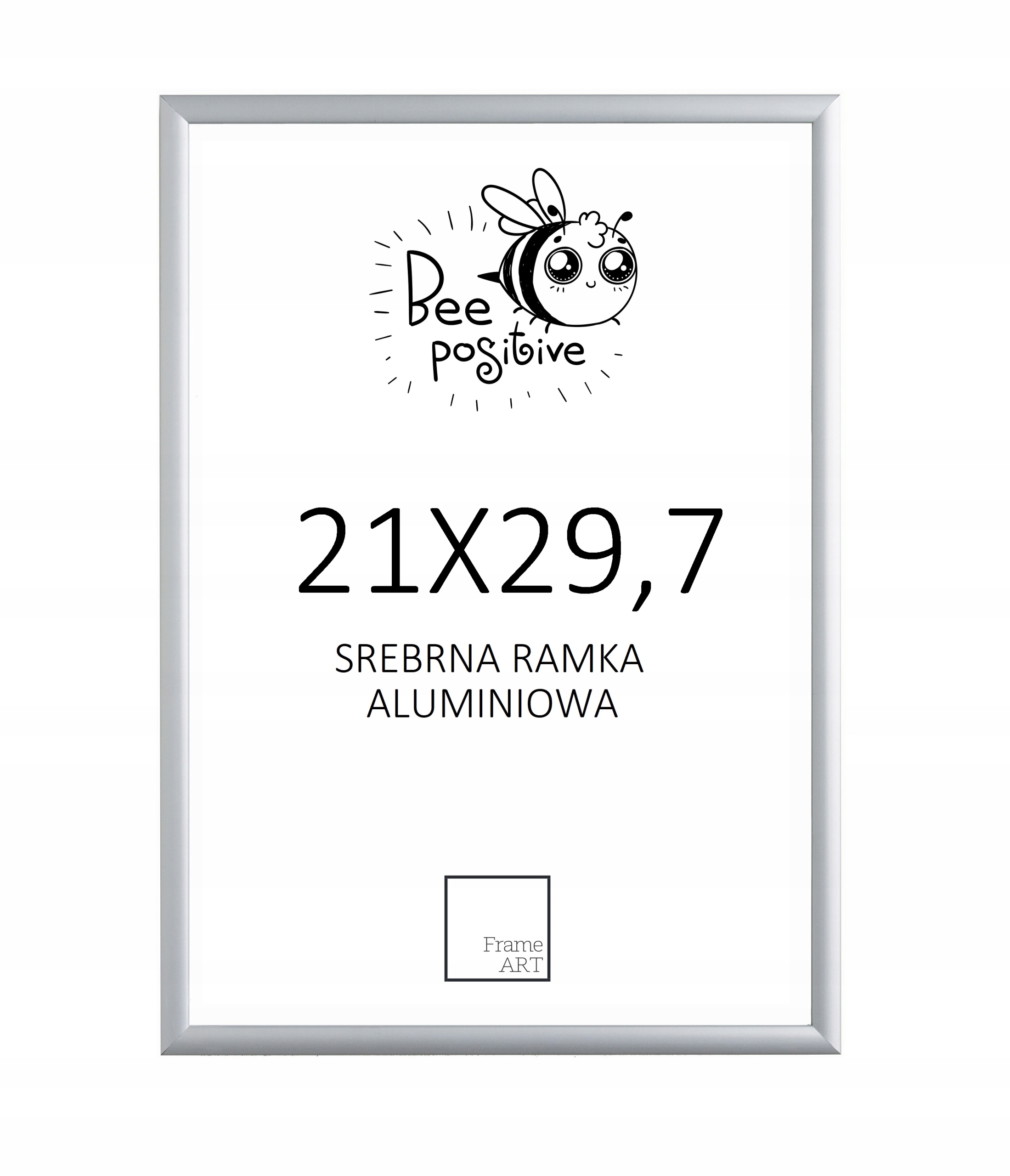 

Srebrna Rama Aluminiowa 21x29,7 Dyplom 29,7x21