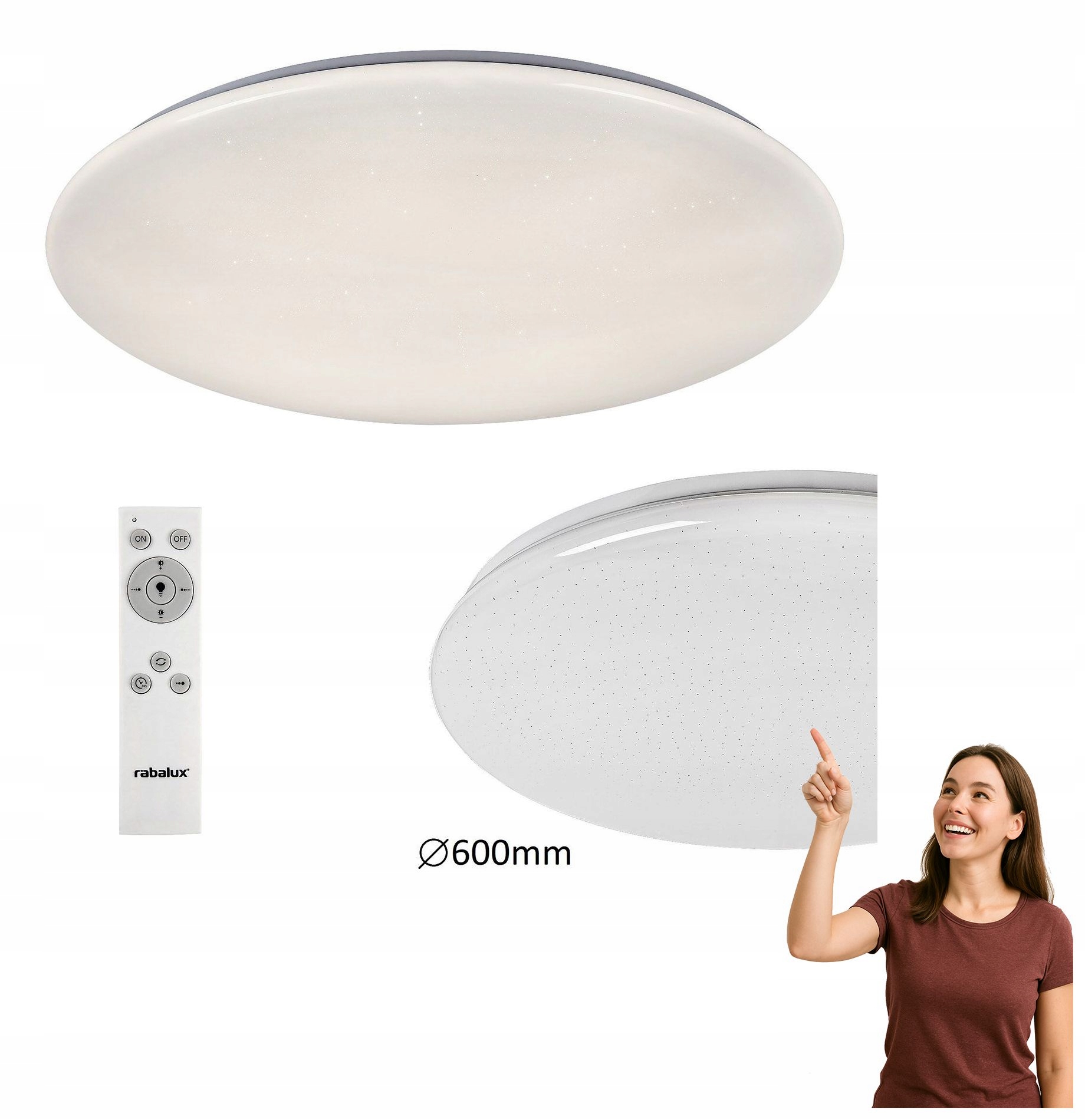 Led Stropné Svietidlo 36W Danny 5446 Rabalux
