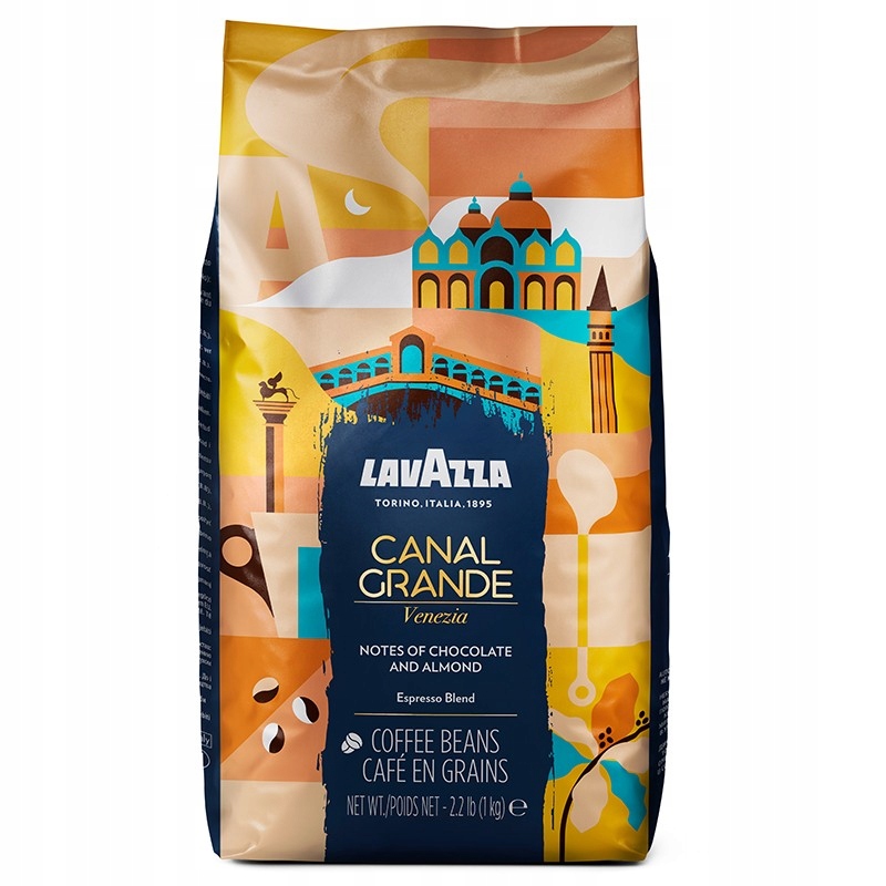 Kawa ziarnista przewaga arabiki Lavazza Canal Grande Venezia 1000 g