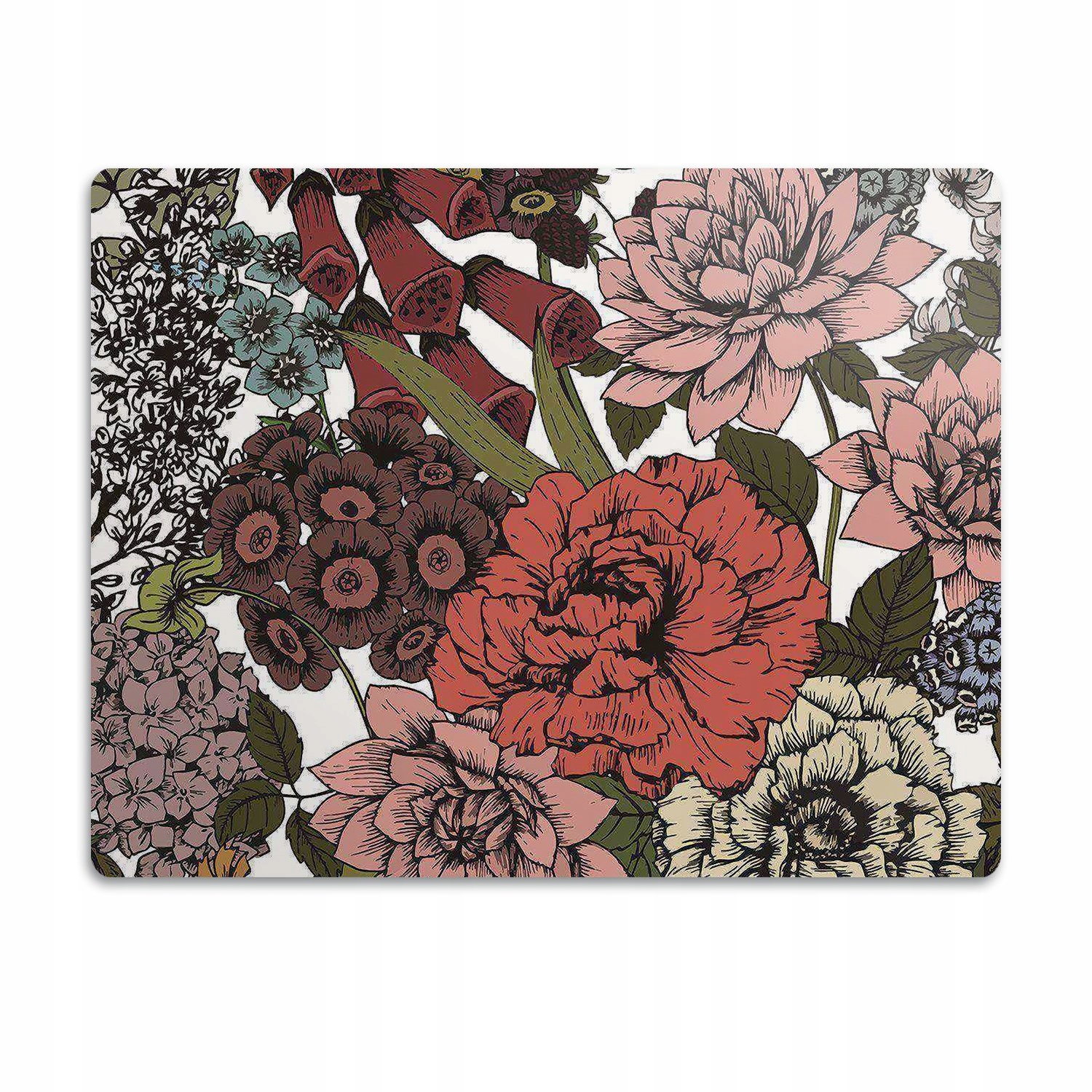 Levně Podložka pod misku pro kočky Podzimní květiny 60x40 cm