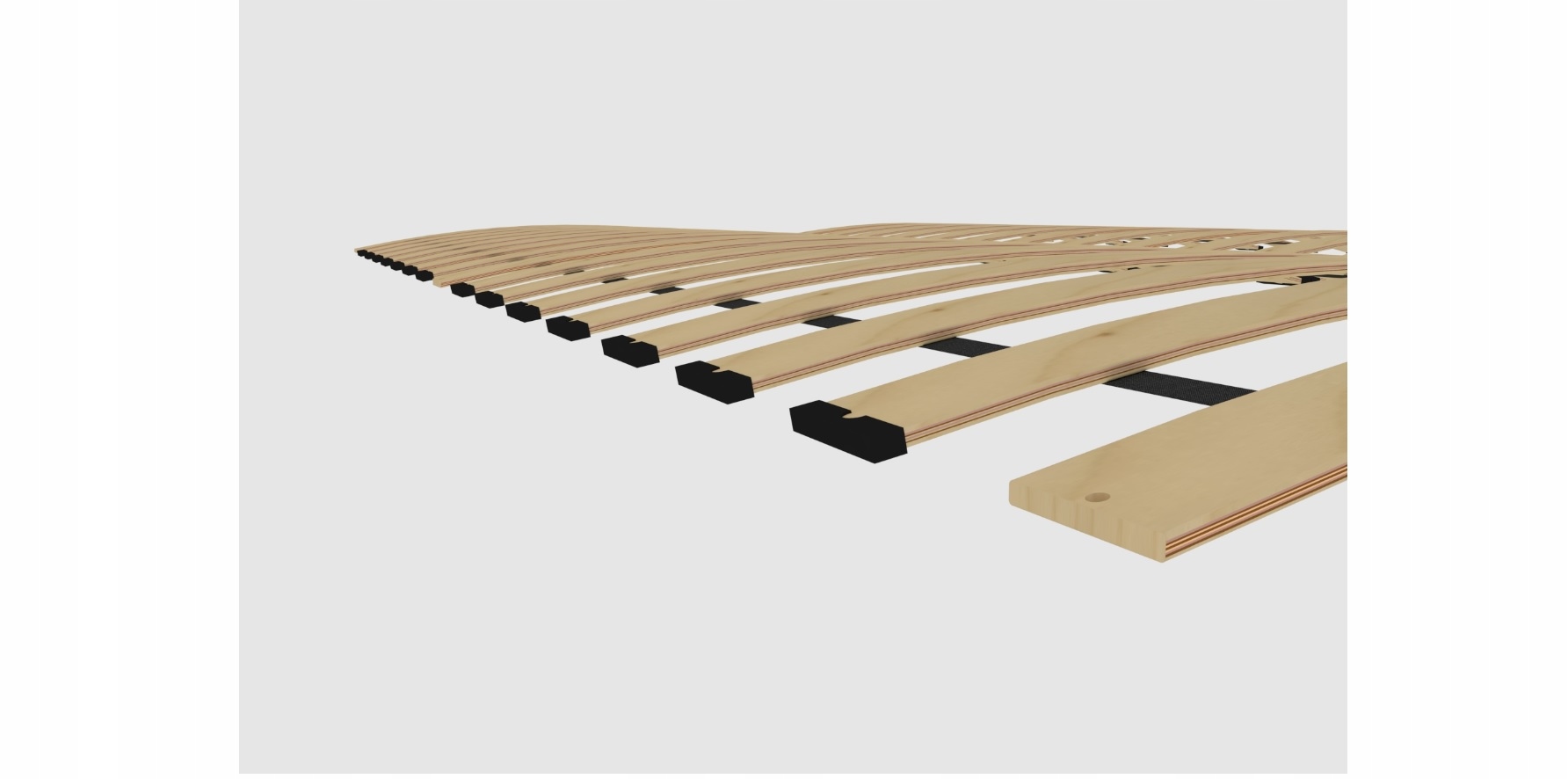 Stelaż łóżka z listew sprężynujących flex 160x70 Marka inna