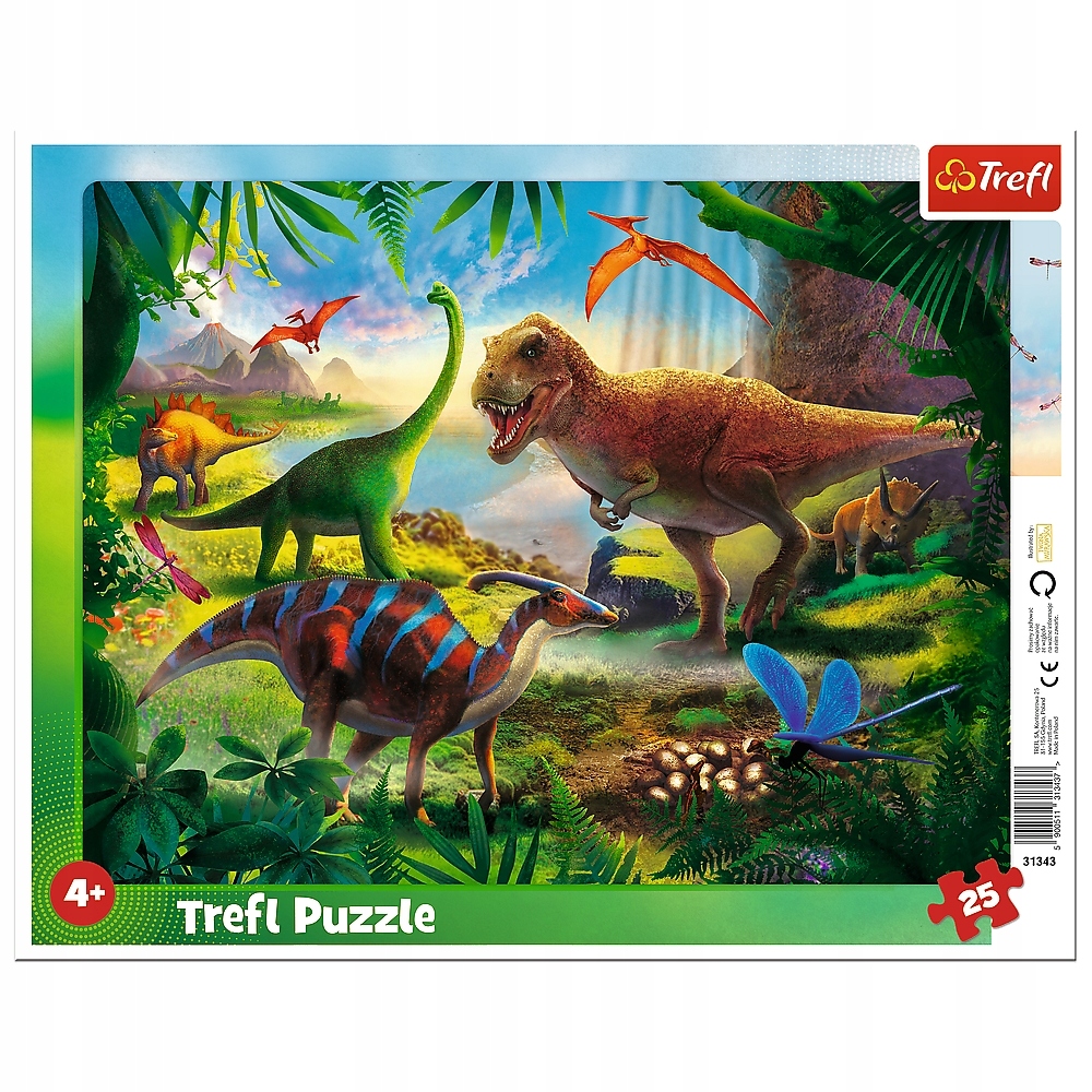 

Puzzle ramkowe 25: Dinozaury (31343)