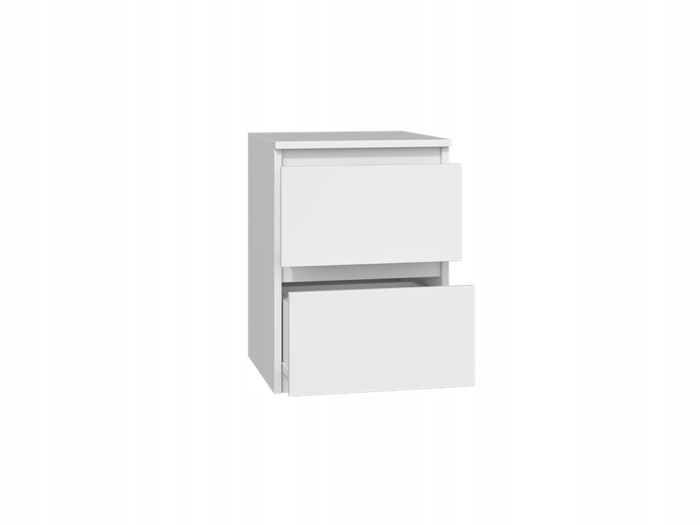 Podręczna szafka nocna z 2 szufladami Głębokość mebla 30 cm