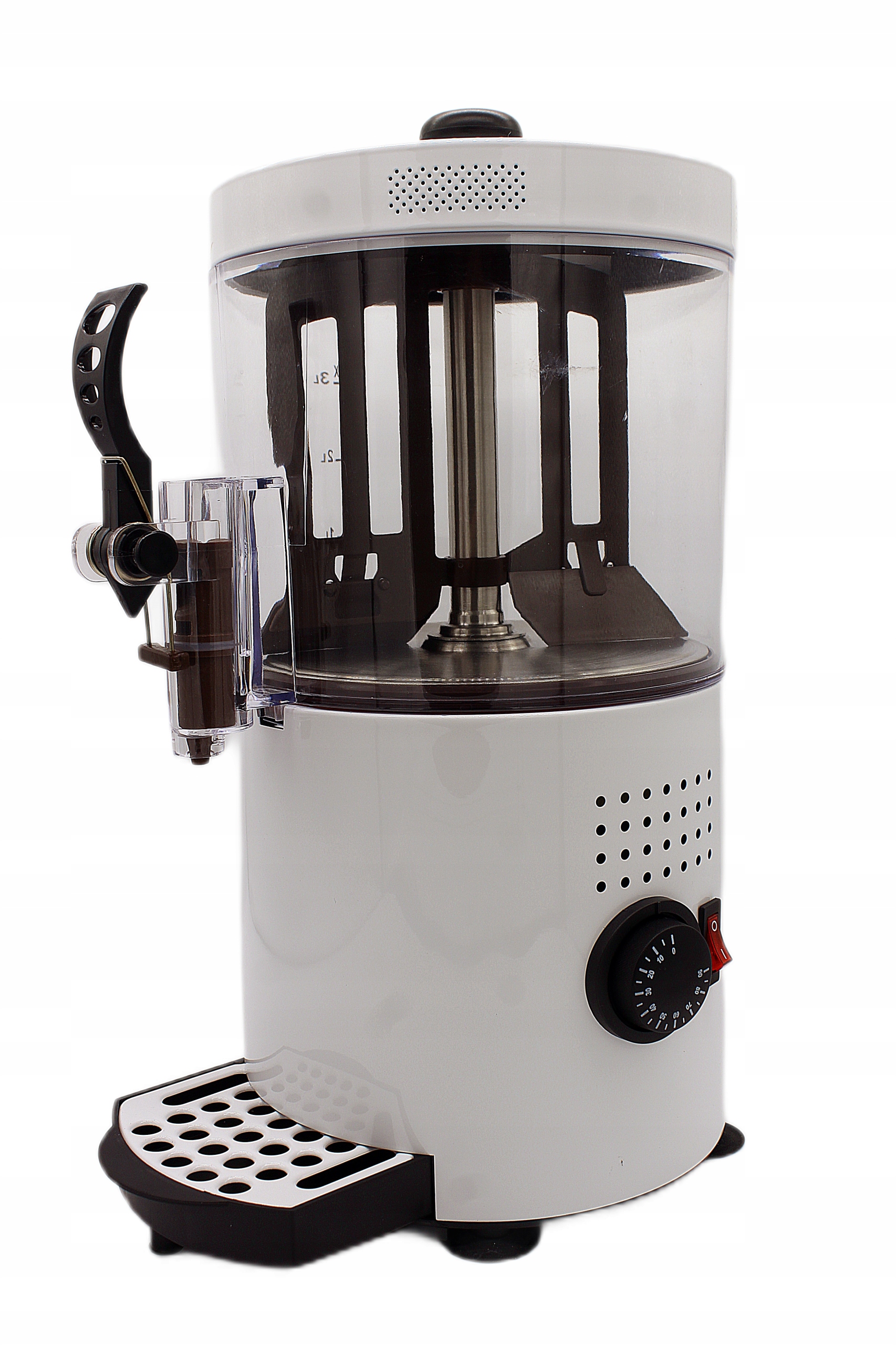 Čokoládovač Saskia White 3 l Míchačka na čokoládu, dávkovač 3 l, bílá barva