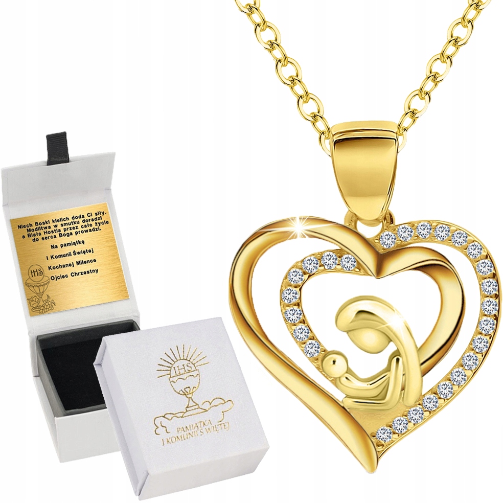 Zlatý Řetízek Medailon 925/585 Dárek Pro Dívku K Přijímání Gravírování