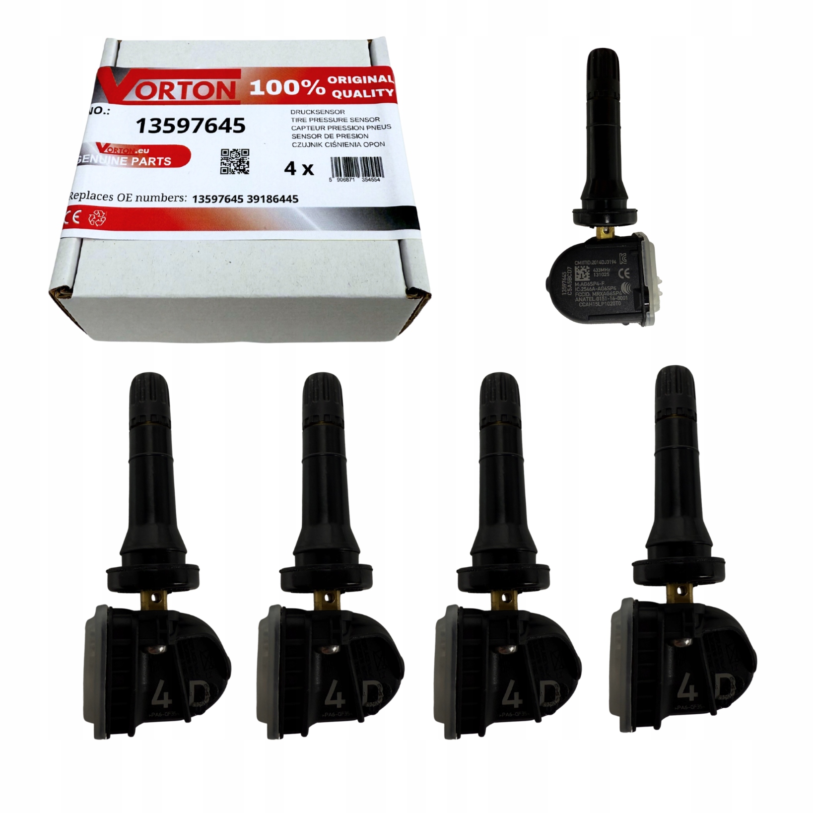 Snímače Tlaku Vzduchu V Pneumatikách Koles Tpms Opel Astra K Insignia B