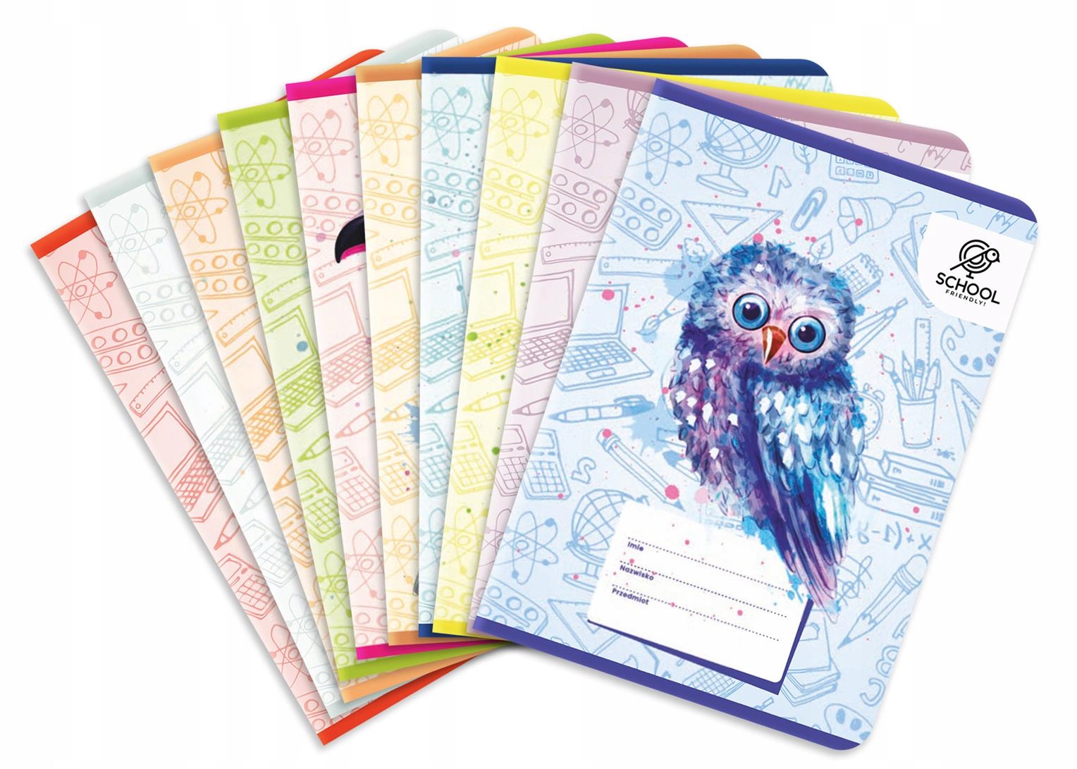 

Zestaw 5 zeszytów A5 32 linia z marginesem MIX