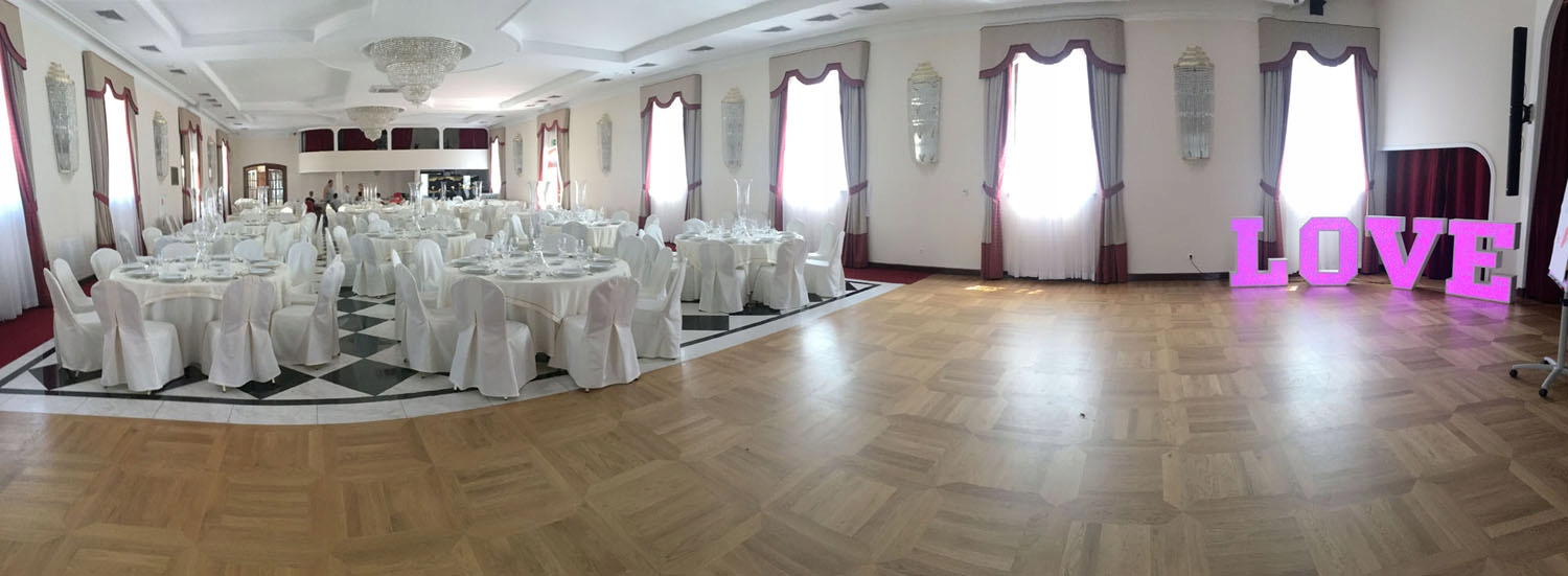 Ażurowe NAKŁADKI na litery LOVE 120cm wzór FOLK Kolor dominujący biały