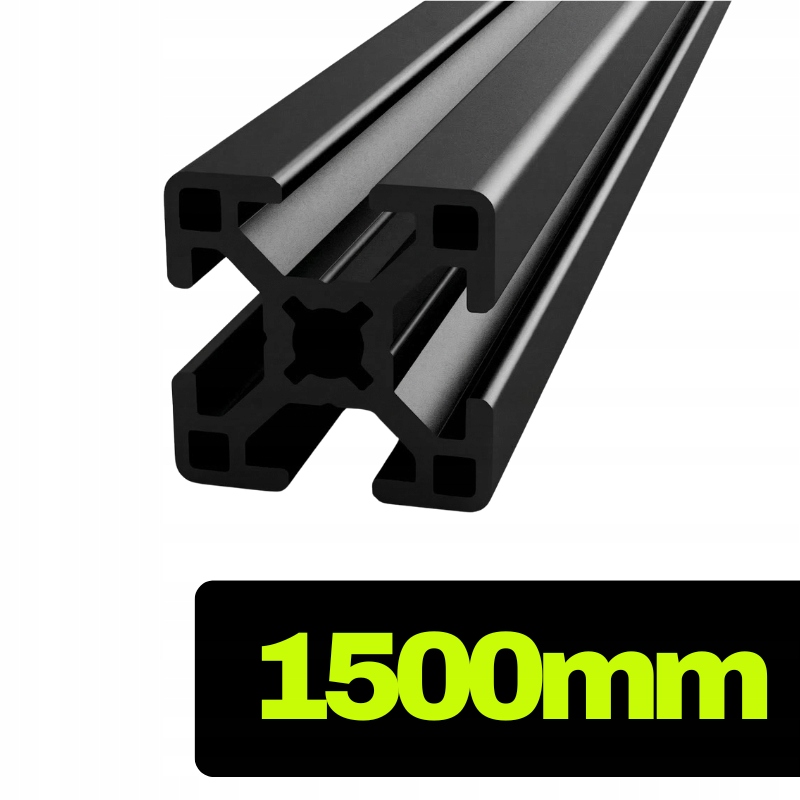 Hliníkový profil T-slot 3030 černý 150 cm