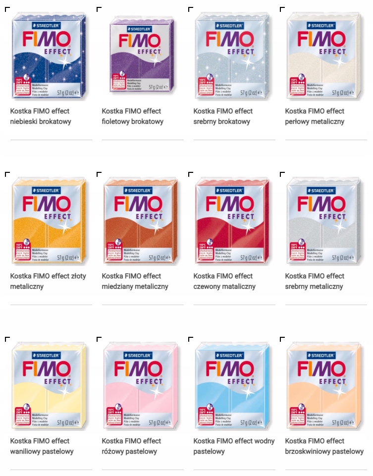 Modelina FIMO effect 57g - 104 żółty przeźroczysty Kod producenta 8020-104