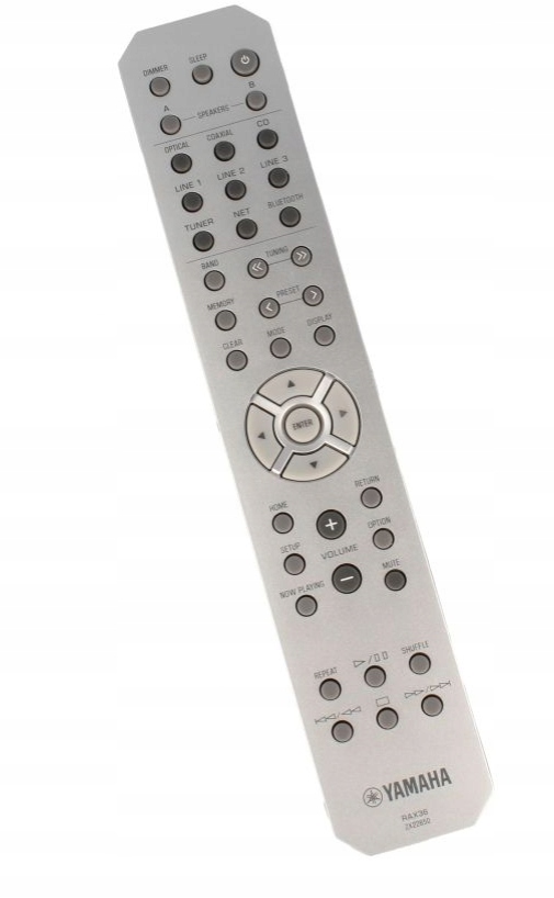 Dálkový Ovladač Yamaha RAX36 stříbrný Yamaha R-N303D Originální