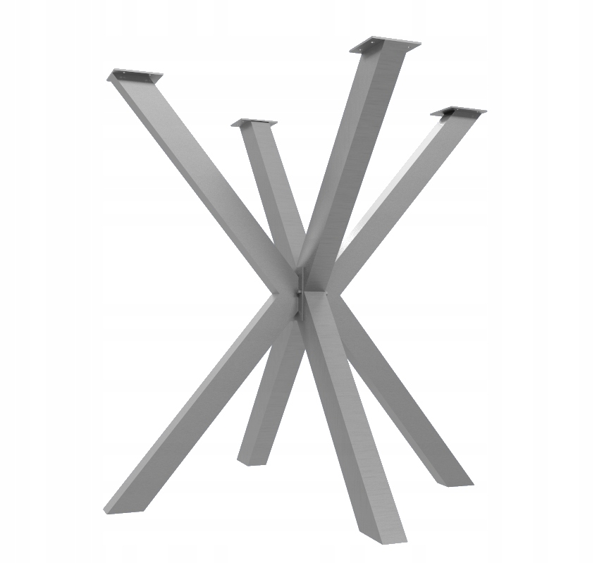 Noha nohy nerezová pavúk stôl 90x72 cm loft