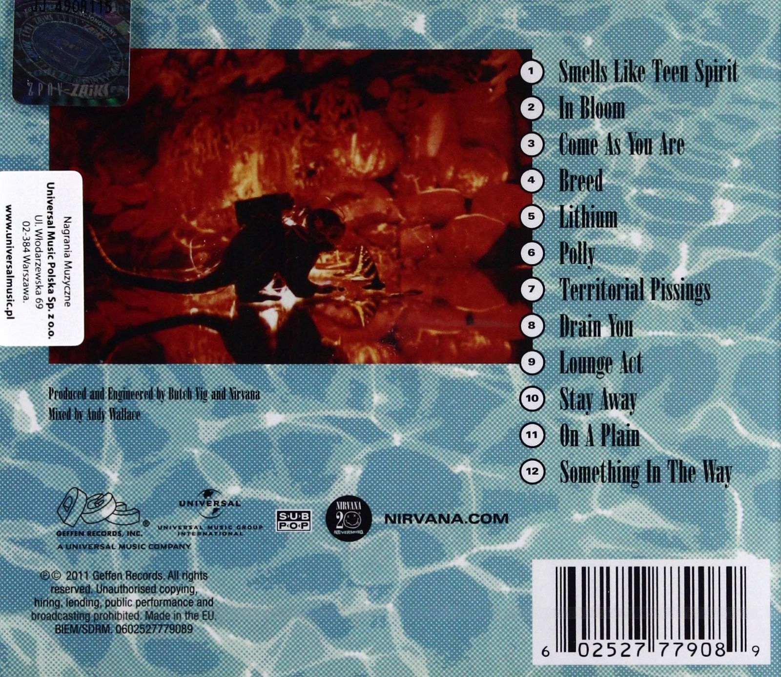 NIRVANA: NEVERMIND (remastered) (CD) 5322087354 - Sklepy, Opinie