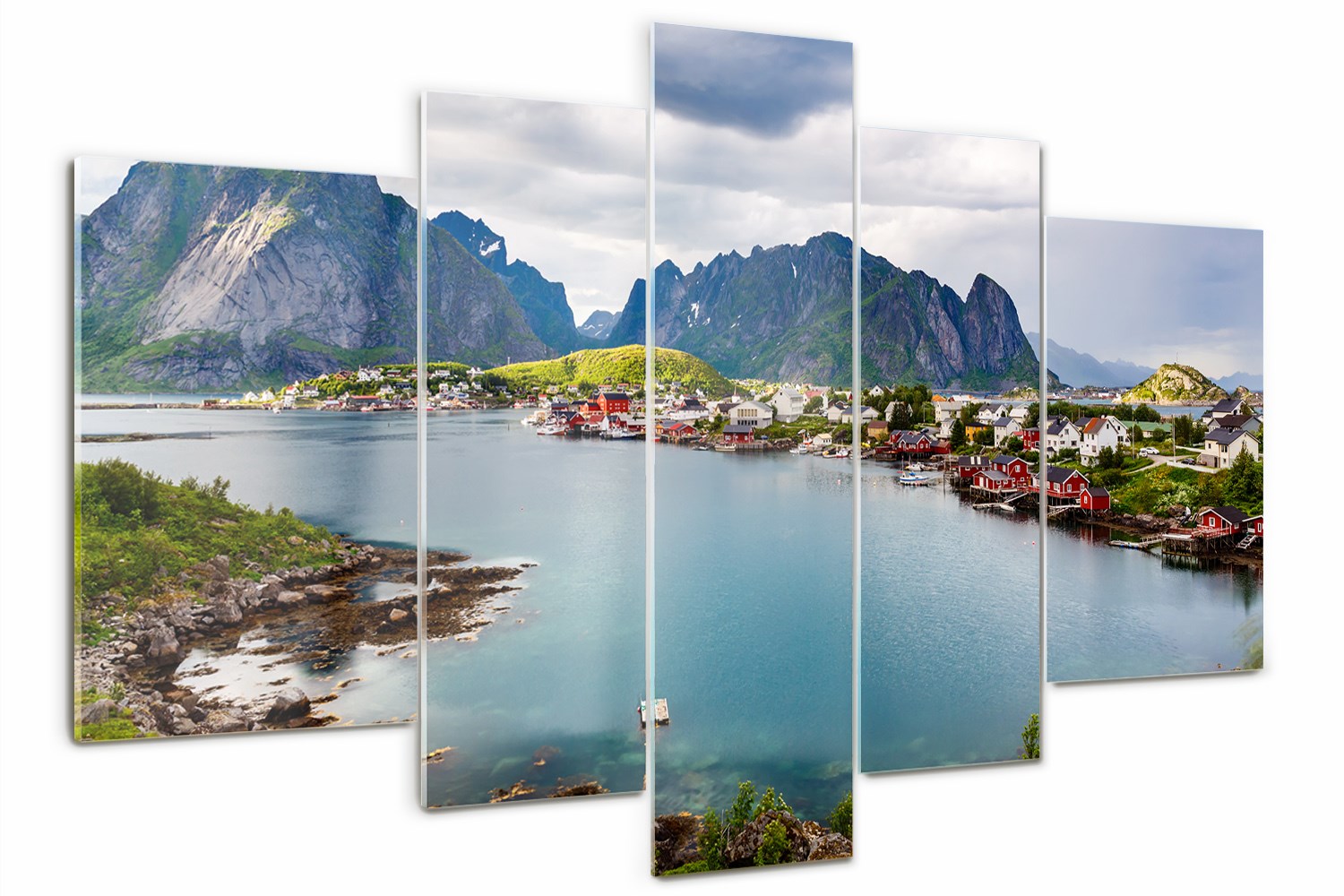 

Obraz szklany tryptyk Lofoty w Norwegii 170x100cm