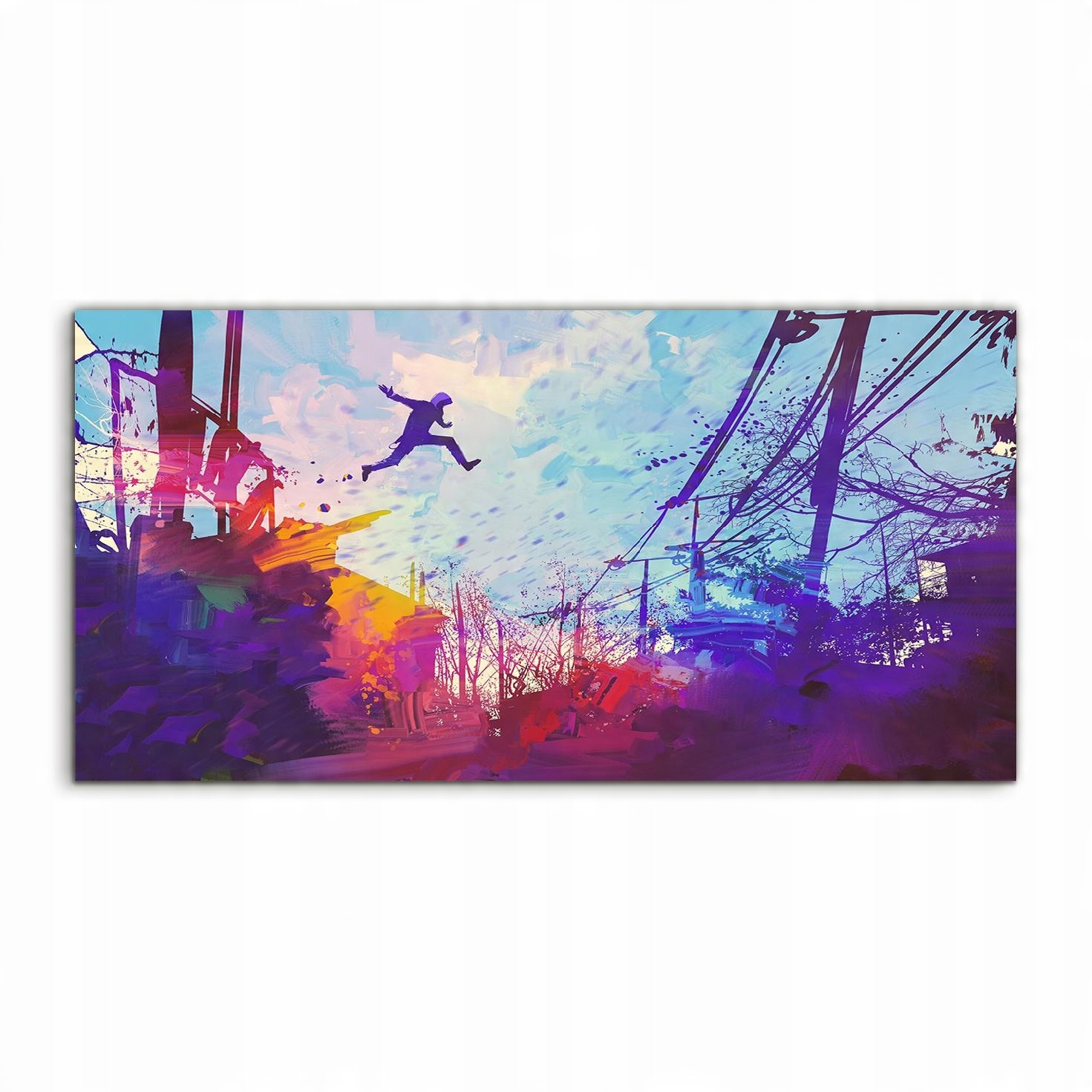 

Fotoobraz 120x60 na ścianę Abstrakcja Dach Miasto