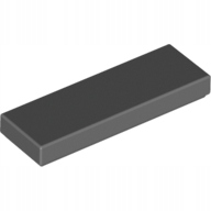 

Lego Płytka płaska 1x3 ciemny szary 63864