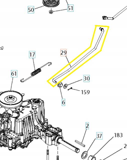 Tyč Tc 238TX Husqvarna 583566601