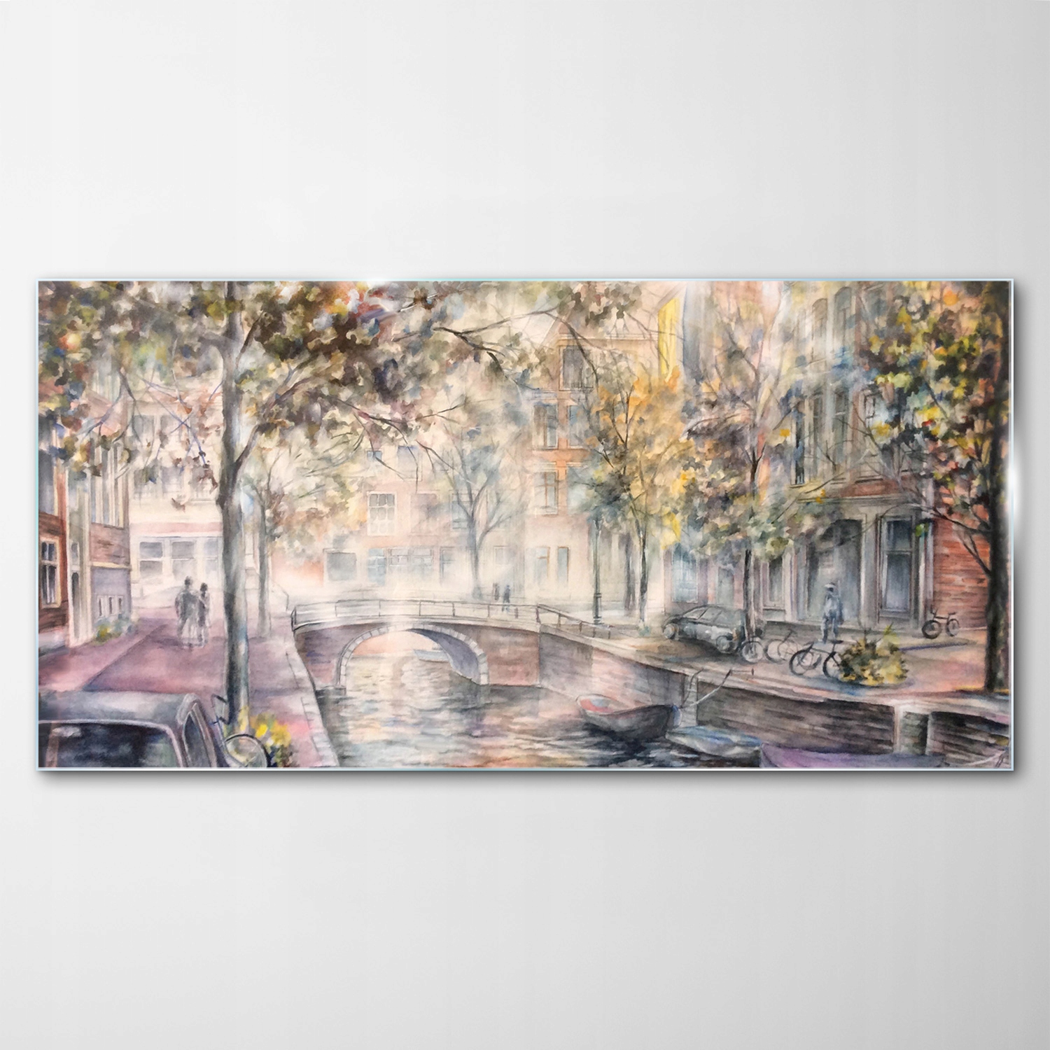 

Obraz na Szkle Dekor Mosty Amsterdam Rowery 120x60