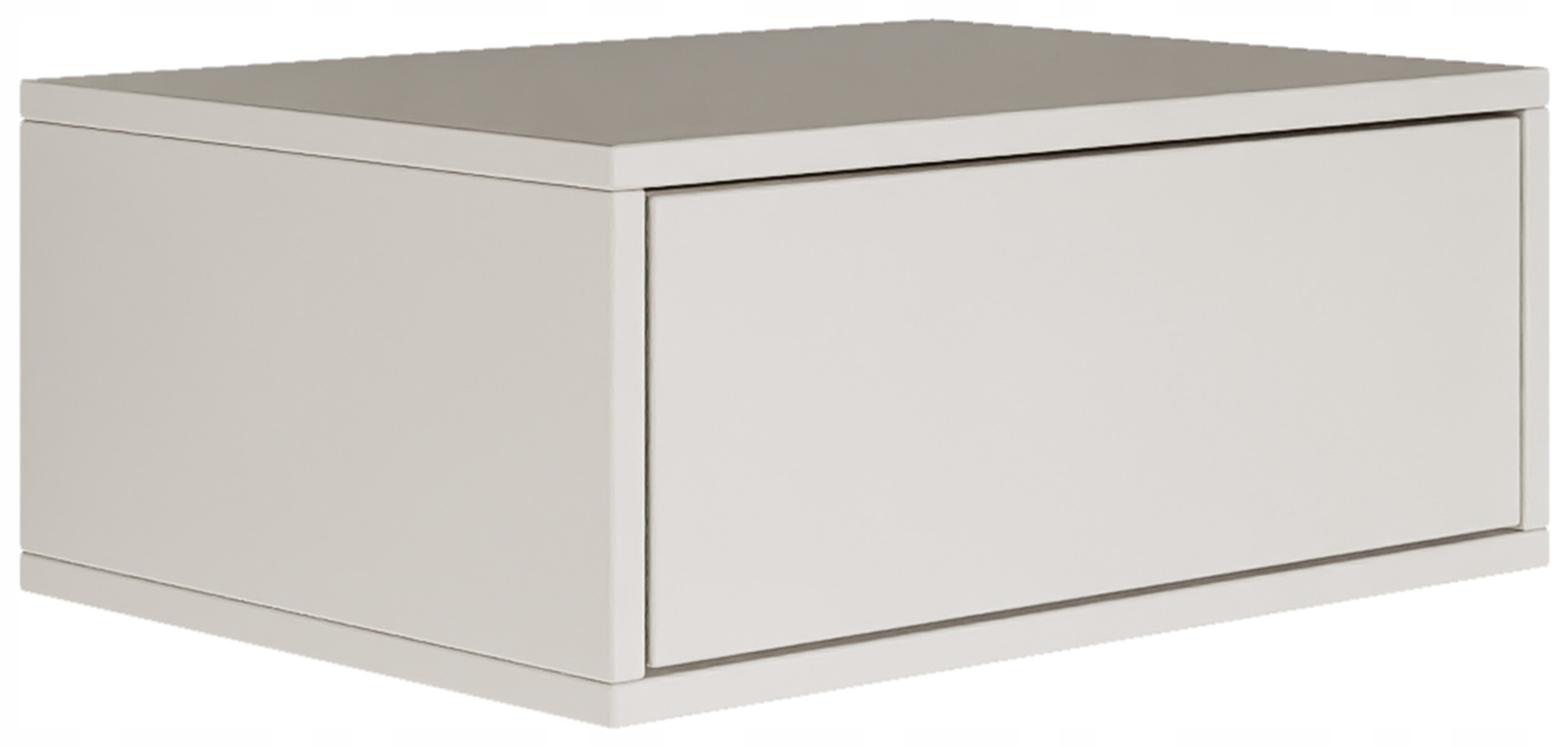 Noční stolek Framme závěsný s zásuvkou 50 cm, bílý