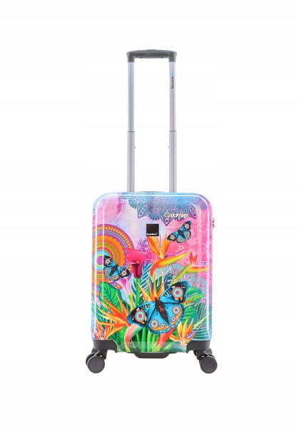 Malý kabinový kufr Saxoline Butterfly Natur S