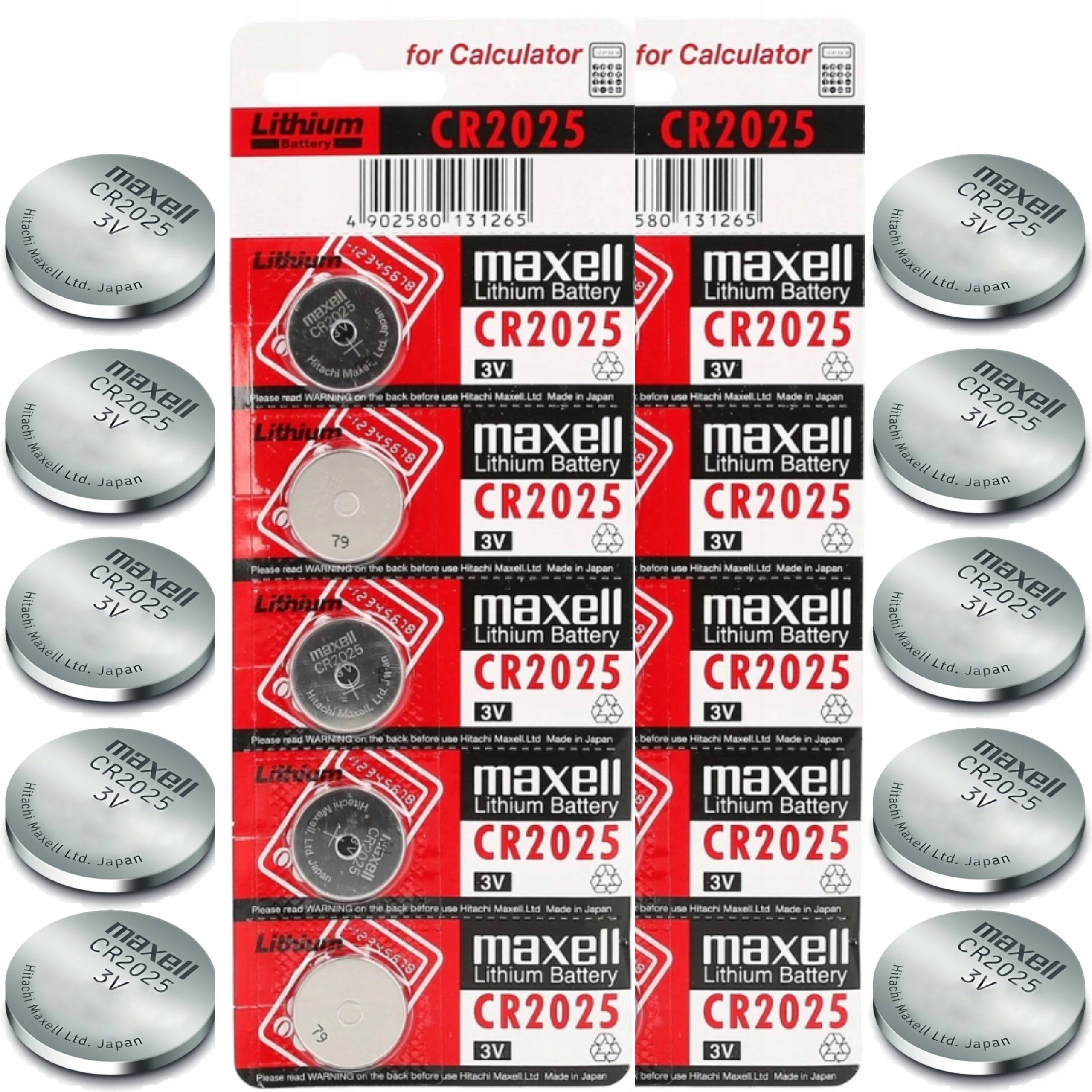 

10x Bateria Litowa Maxell Cr 2025 3V