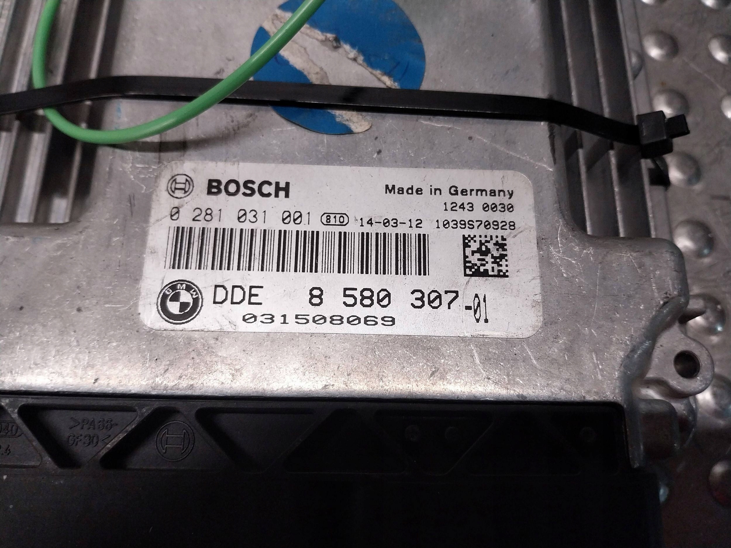 computer control unit of the engine 8580307 0281031001 BMW X1 E84 2.0 D 143KM