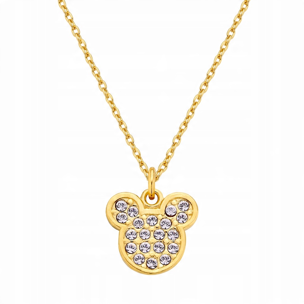 

Naszyjnik z myszką miki srebro mickey Swarovski
