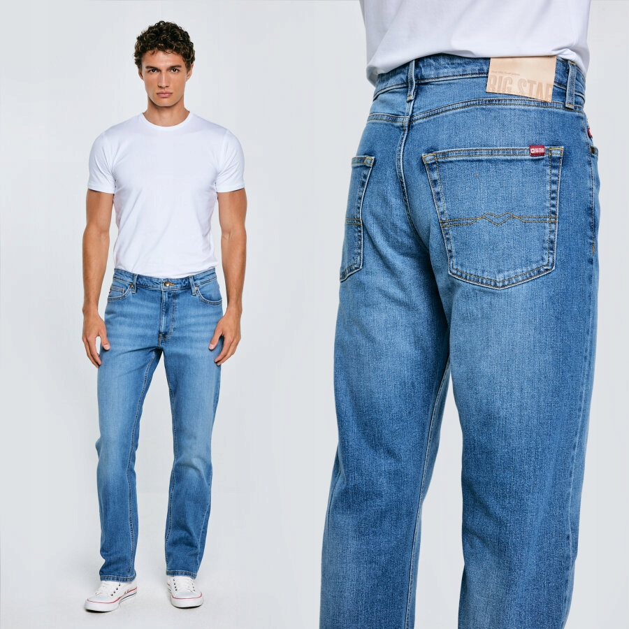 Big Star Pánské džíny s rovnou nohavicí modré Colt 234 W33 L32