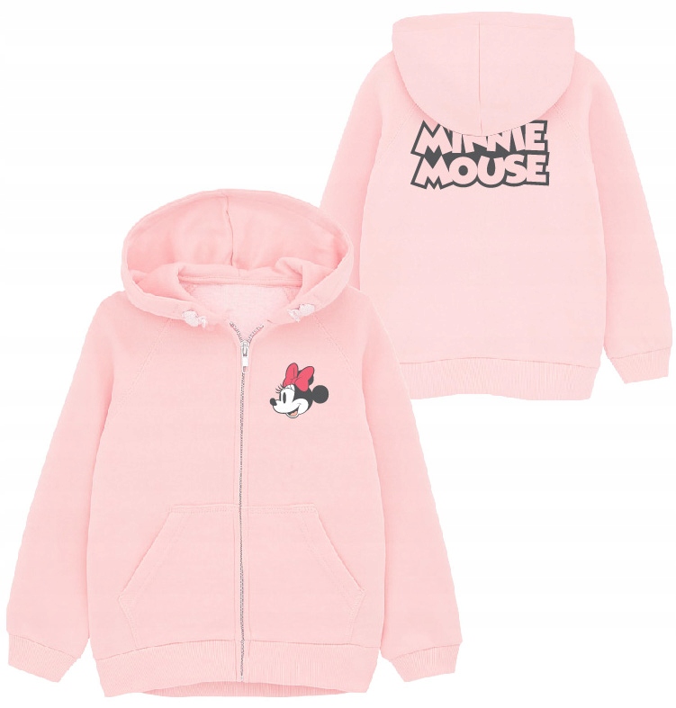 BLUZA DZIEWCZĘCA KAPTUR Myszka Minnie 128 R005F Marka EplusM
