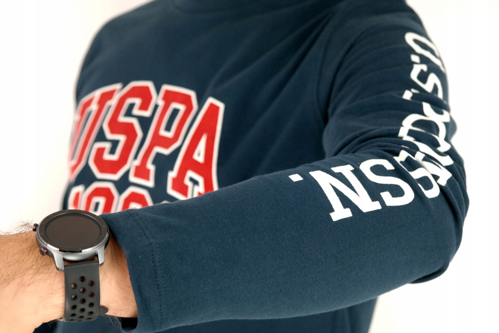 U. S POLO ASSN. longsleeve мужская футболка темно-синий XXL шаблон доминирующий логотип