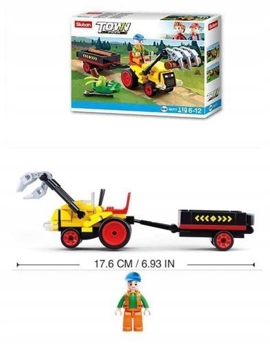 

Klocki Town 110EL Farma Traktor+przyczepa Sluban