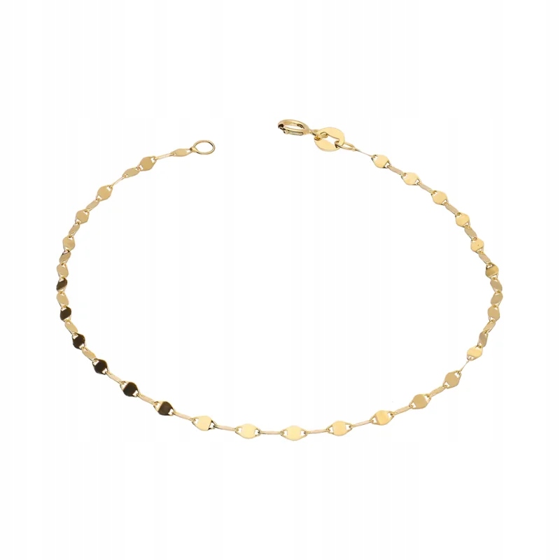 Náramek zlatý 585 14 kt, proplétané plechy, lehký, 0.66 g, unikátní design