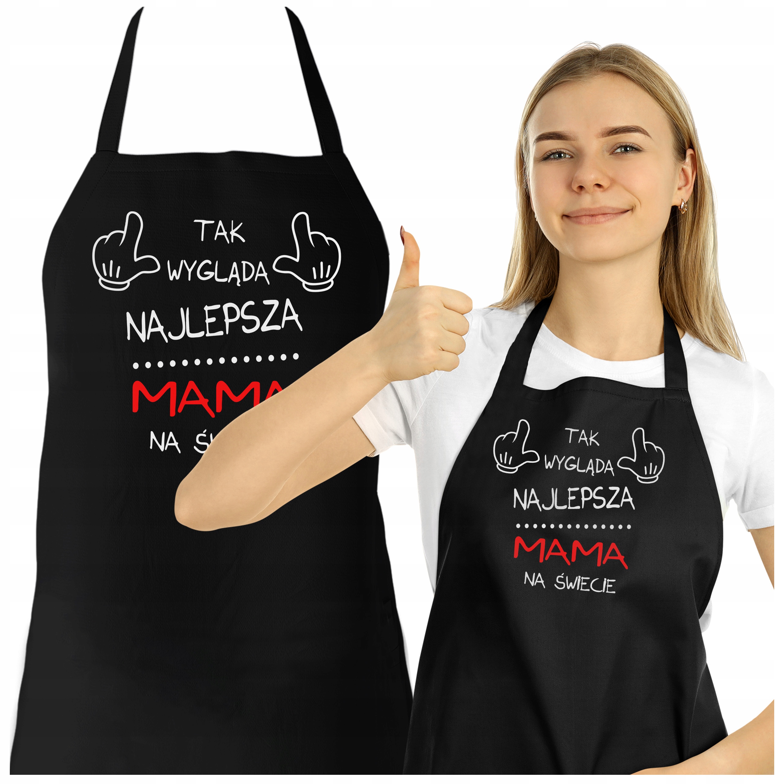 

Dla Mamy Stylowy Długi Fartuch Dzień Matki