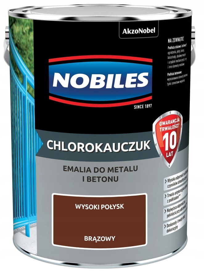 

Farba Nobiles Chlorokauczuk- brązowa, 5l