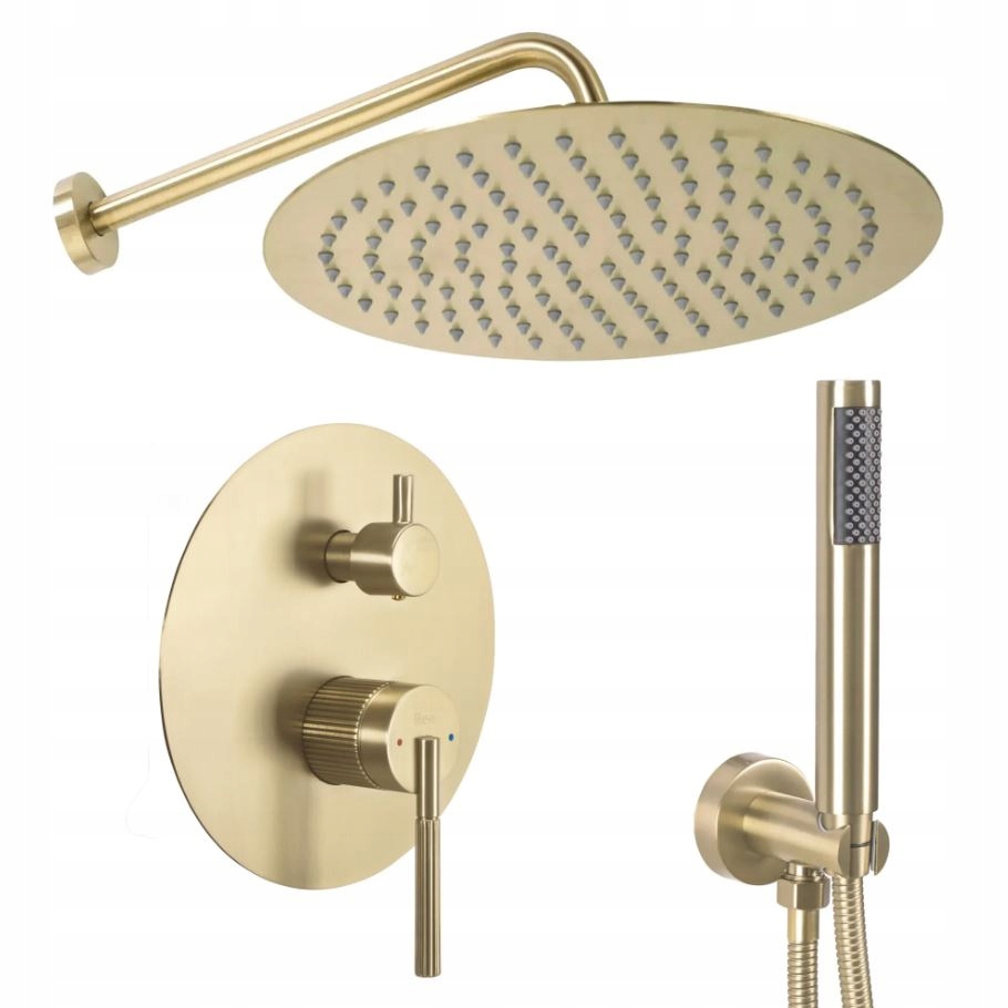 Rozprašovací Set JS-622711BG Argon Zlatý Kefa Rea