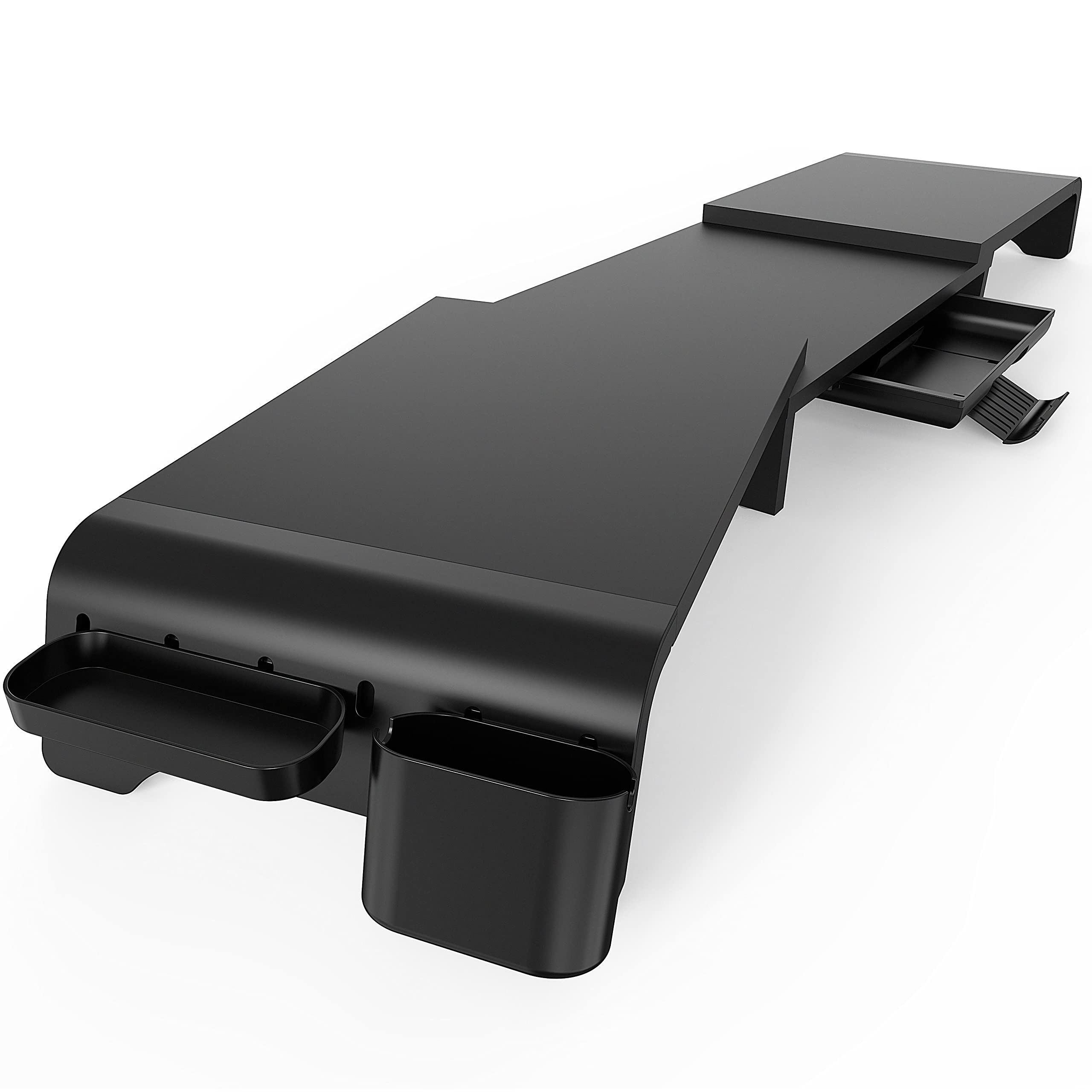 FENGE REGULOWANY STOJAK NA DWA MONITORY DREWNIANY DO KOMPUTERA TV LAPTOPA — miniatura 8