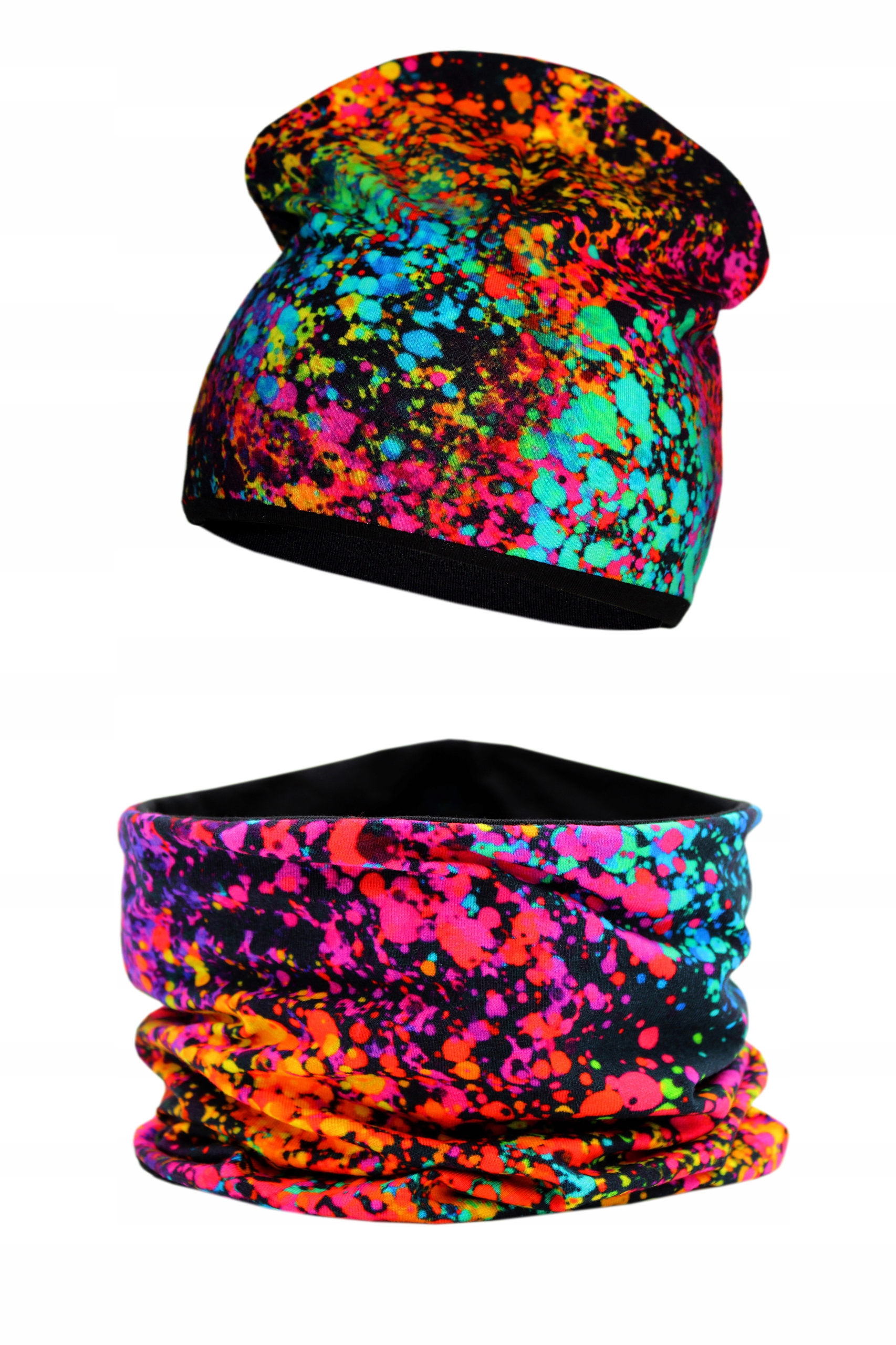 

Komplet Wiosenny Dziecięcy czapka tuba opaska 4lat