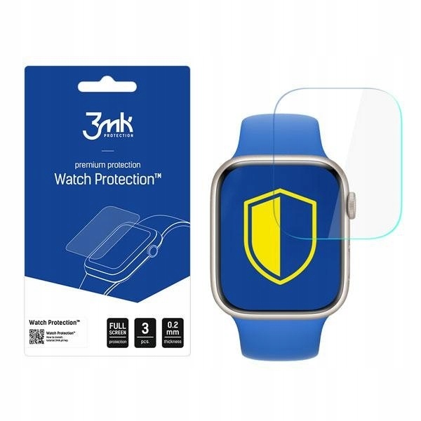 

Folia ochronna 3MK do Apple Watch 7/8 45mm, 3 szt.