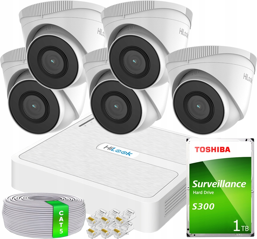 Sada pro monitorování Hilook od Hikvision IPCAM-T2 NVR-8CH-H/8P