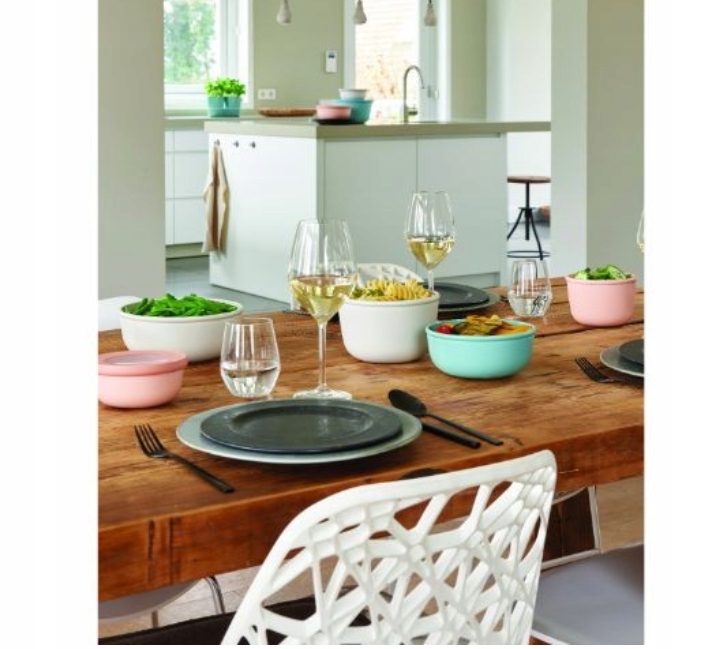 CIRQULA POJEMNIK MISKA Z POKRYWKĄ SZCZELNY BIAŁY ŻYWNOŚĆ BEZ BPA 500 0,5 L Marka Mepal