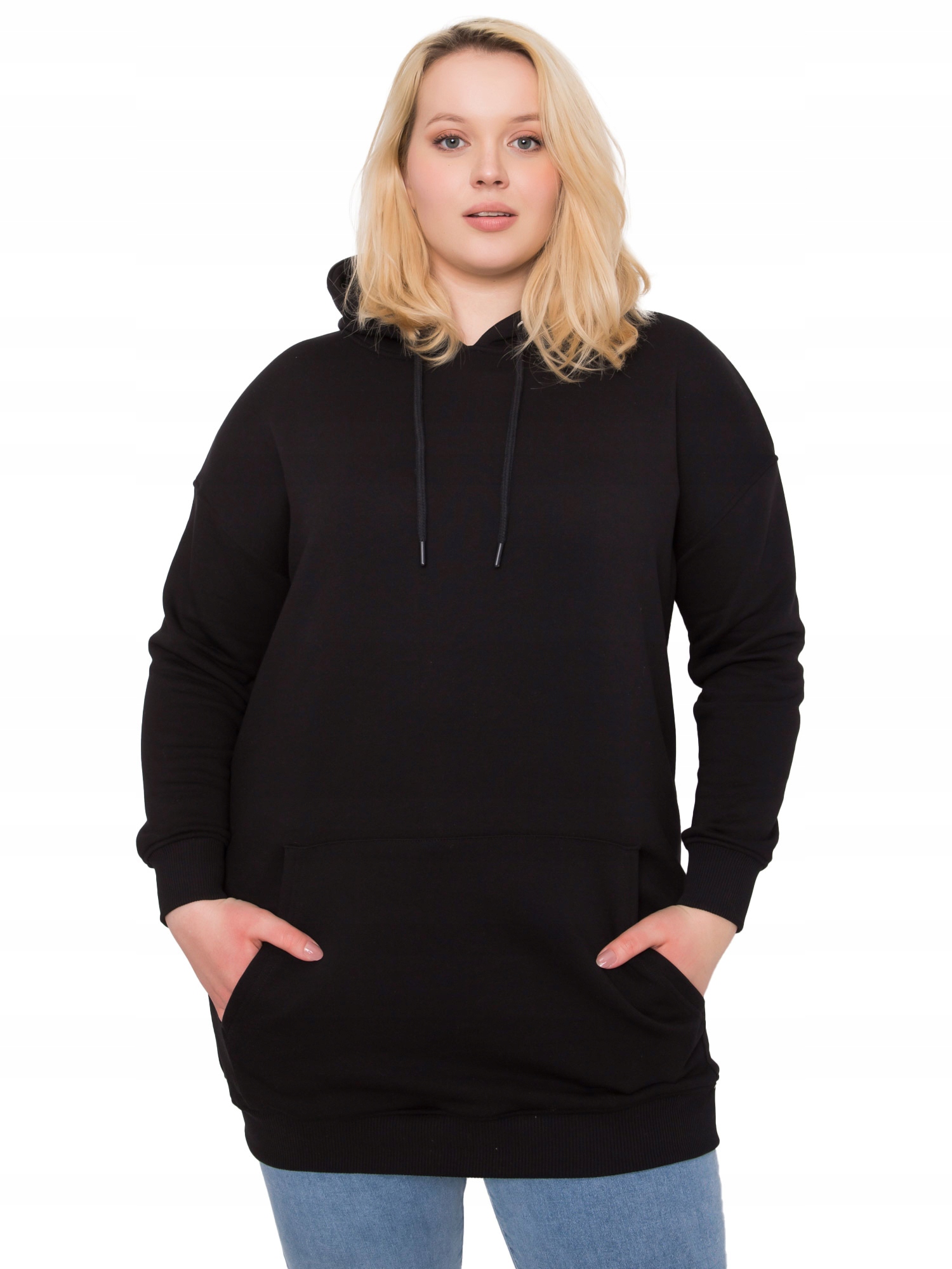 

Wygodna Bluza Damska Z Kapturem plus size - 2XL
